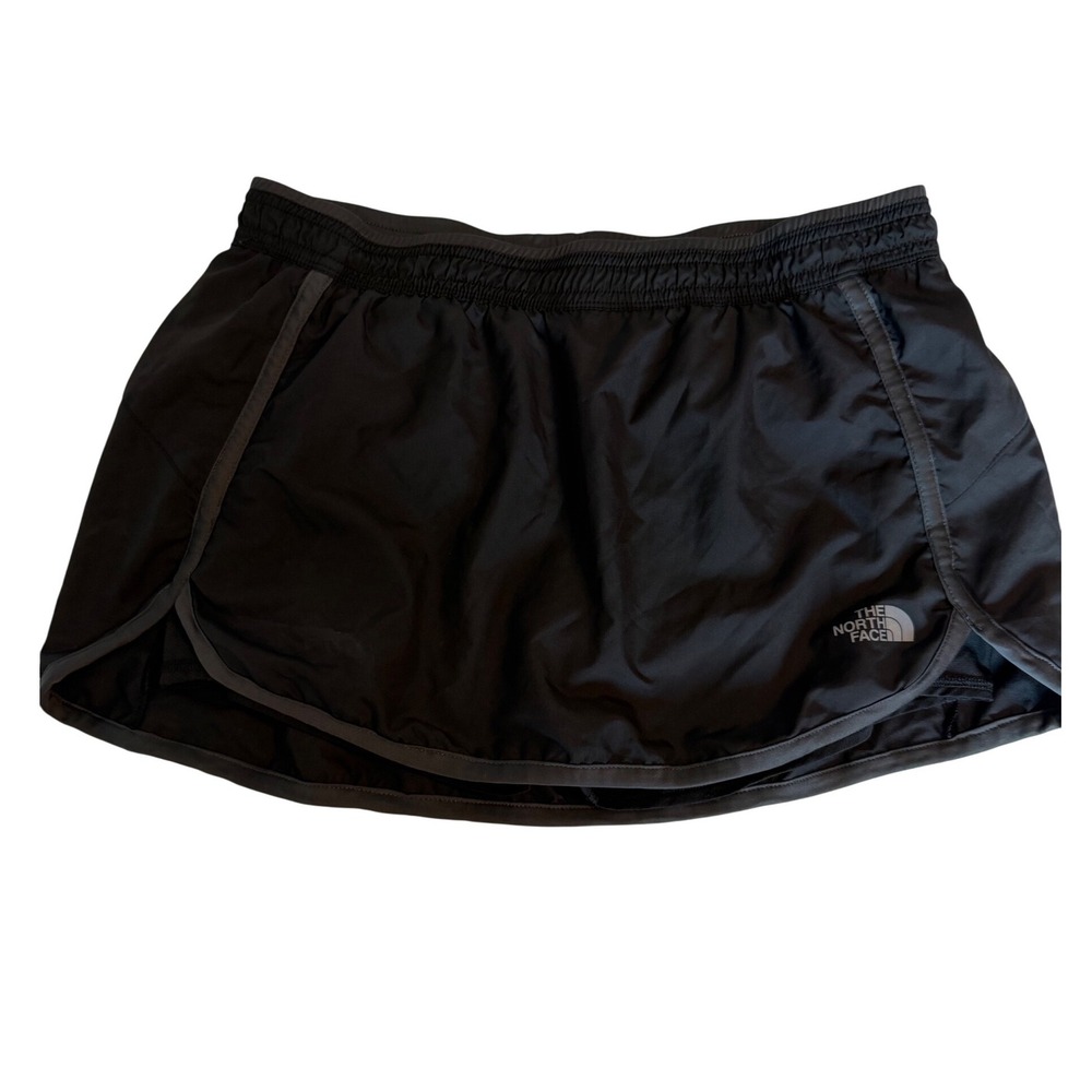 The North Face Skort Womens L Black Excellent FlashDry Athletic Running Skirt
